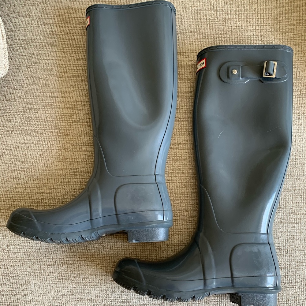 Tall hunter rain boots